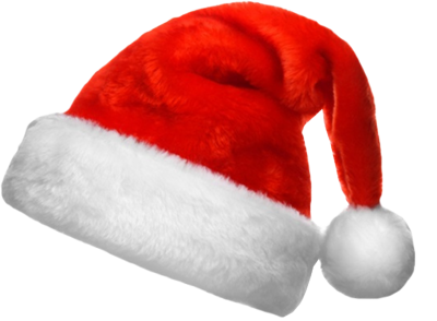 real red santa claus christmas hat clipart png @transparentpng.com