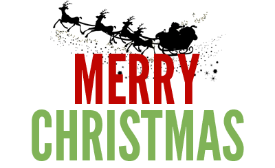 merry christmas with santa claus reindeer png @transparentpng.com