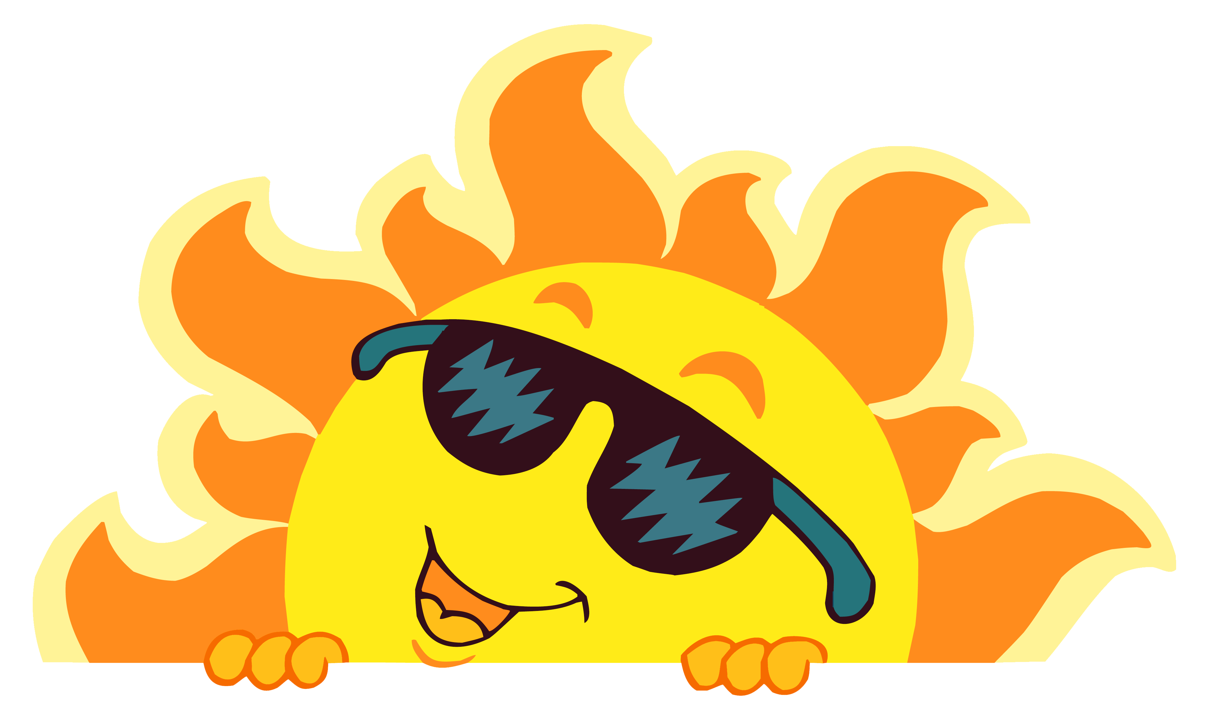 summer hd background clipart, smiling sun, with glasses @transparentpng.com