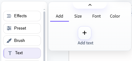 add text