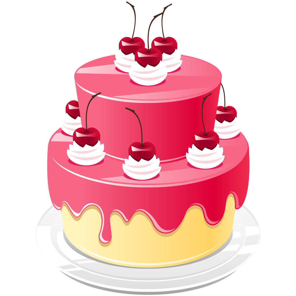 birthday, cake, candle, sour cherry, png photos @transparentpng.com
