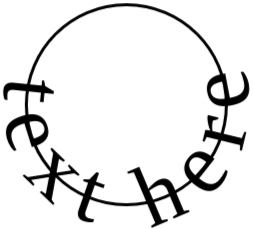 text center image
